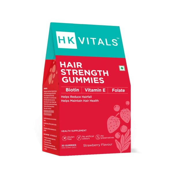 HK Vitals Hair Strength Biotin Gummies - Strawberry Flavor Fashion