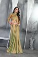 Aastha Fashion Women s Beige Sequence with Digital Printed Silk Moss Designer Saree with Blouse For Sale