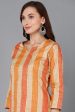 Women s Beige Rayon Blend Checks Straight Kurta Pant With Dupatta - Rasiya Fashion