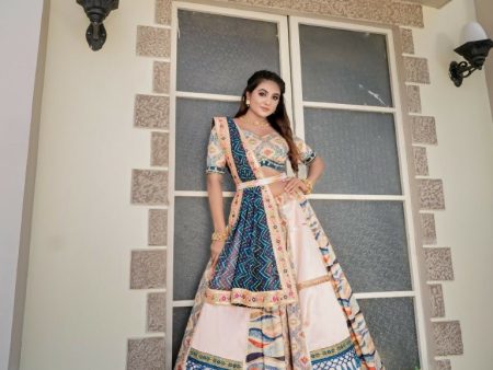 Aastha Fashion Baby Pink Mulberry Silk Heavy Embroidery Sequence work Readymade Lehenga Choli Set Online Hot Sale