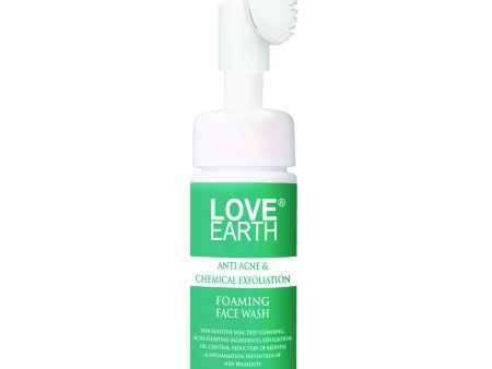 Love Earth Anti Acne & Chemical Exfoliation Foaming Face Wash on Sale