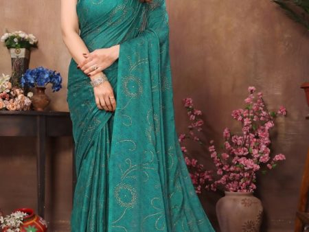 Aafreen Partywear Designer Rama Rangoli Silk Fancy Saree Online Sale