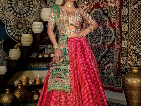 Aastha Fashion Rani Pink Malai Satin Digital Printed Readymade Party Wear Lehenga Choli Set Online Sale