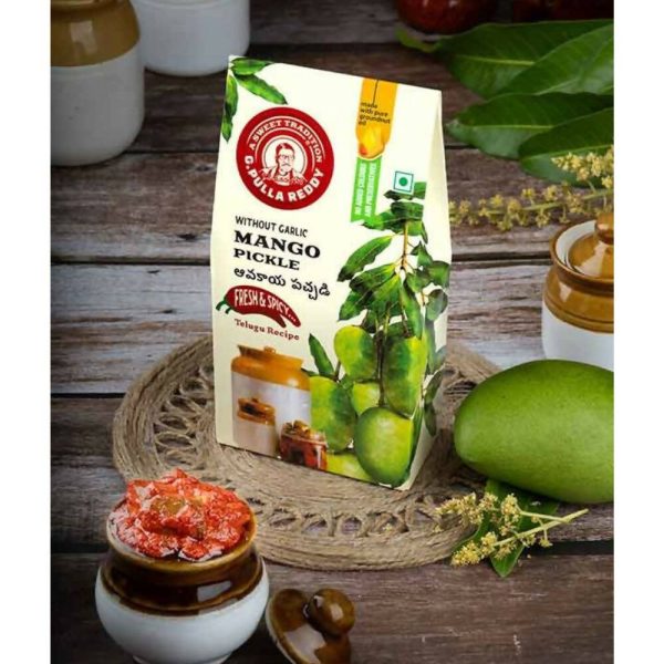 Pulla Reddy Mango Pickle Without Garlic Online now