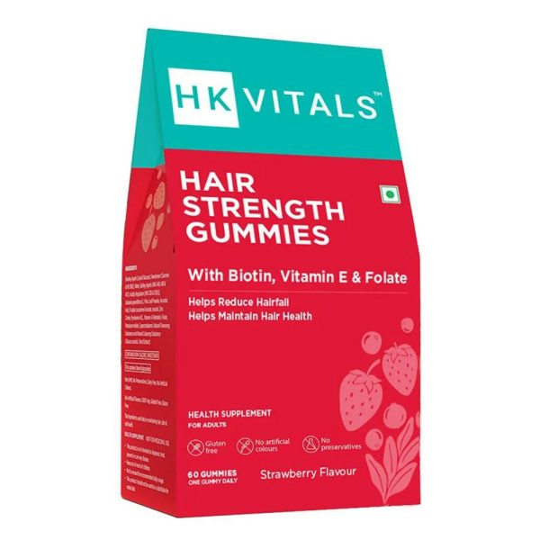 HK Vitals Hair Strength Biotin Gummies - Strawberry Flavor Fashion