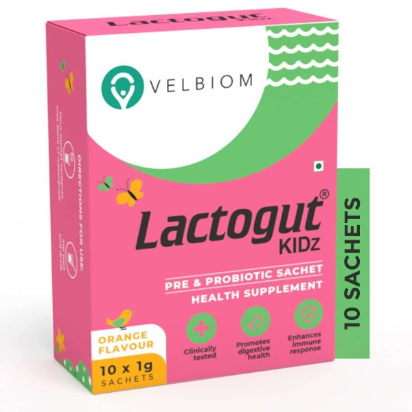 Velbiom Lactogut Kidz Probiotics Powder For Kids Hot on Sale