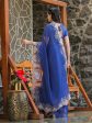 Tikhi Imli Blue Embroidered Organza Saree Fashion