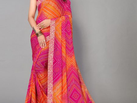 Kalini Bandhani Printed Saree Hot on Sale