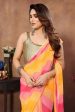 Partywear Designer Multi Georgette Fancy Saree - Satrangi Cheap