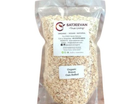 Satjeevan Organic Brown Oats Rolled Supply