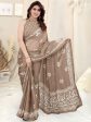 Kalini Batik Poly Chiffon Block Print Saree With Blouse Piece For Cheap