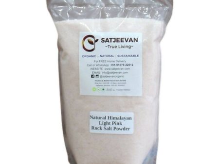 Satjeevan Natural Pink Himalayan Rock Salt Powder on Sale