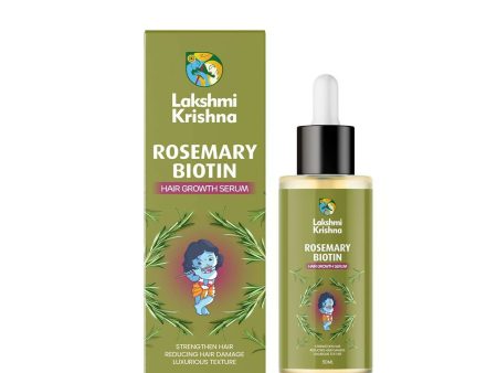 Lakshmi Krishna Naturals Rosemary Biotin Hair Growth Serum Hot on Sale