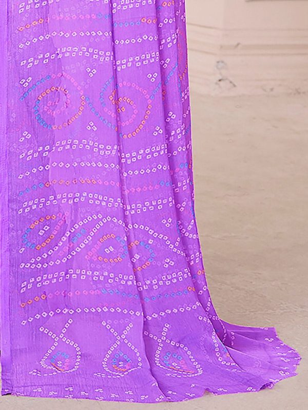 Kalini Bandhani Printed Saree Cheap