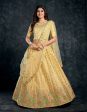 Aastha Fashion Women s Beige Italian Silk Thread & Sequins Embroidery Wedding Lehenga Choli Discount